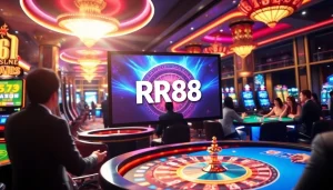Experience the thrill of online gambling at KJC RR88 with vibrant casino games and elegant design.