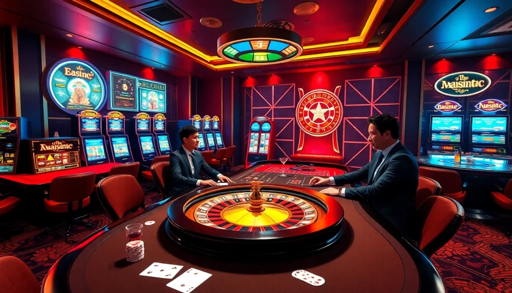 Experience the excitement of bdtk66.one with engaging casino action, featuring poker chips and roulette.