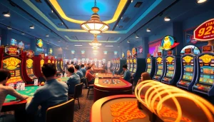 BJ38 online gaming scene showcasing enthusiastic players and diverse betting options.