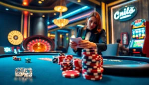 Experience thrilling high-stakes action at XX88 with professional poker tables and vibrant chips.