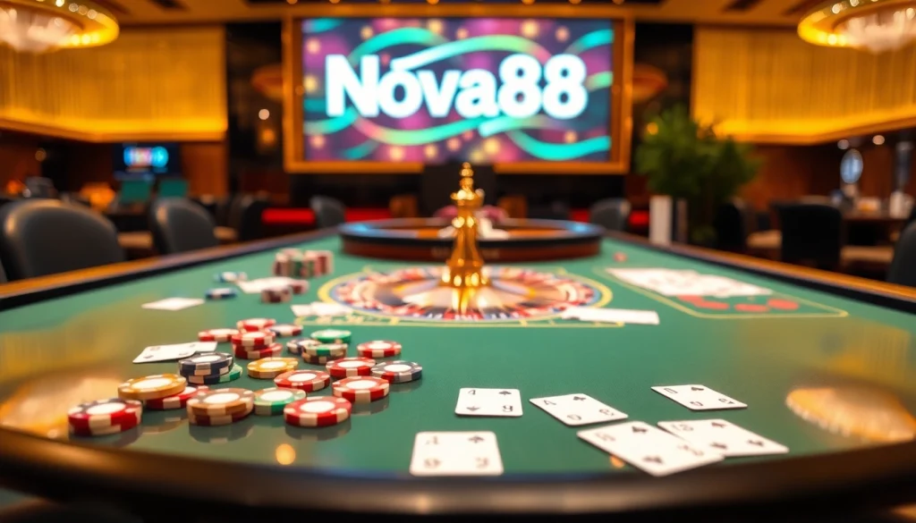 Nha cai nova88 offers an exciting casino experience with diverse games and high stakes.
