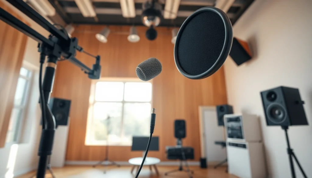 Generate high-quality AI Voice seamlessly in a professional studio setting.