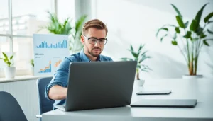 SEO Agentur optimiert Webseiten mit modernem Bürodesign und modernen Techniken.