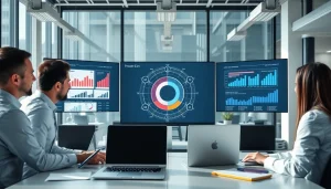 Design a Cirt diagram illustrating digital solutions in a dynamic office context.