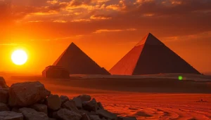 Explore the majestic pyramids showcasing incredible ancient structures in Egypt.