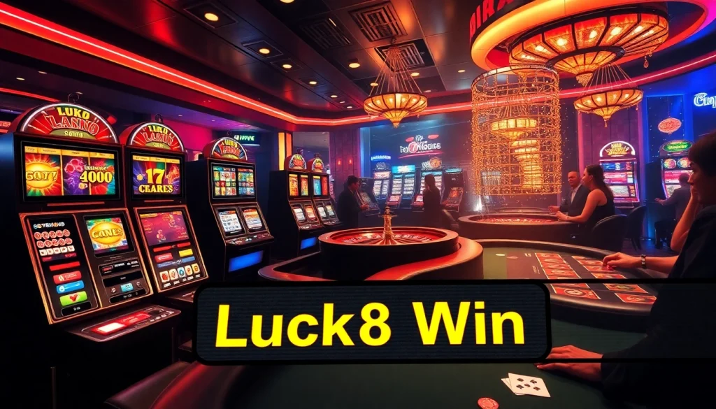 Experience the thrill of Luck8 win at a modern online casino with vibrant slot machines and exciting games.