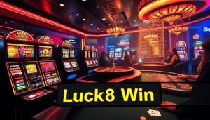 Experience the thrill of Luck8 win at a modern online casino with vibrant slot machines and exciting games.