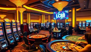 Experience the thrill of winning at LC88's vibrant casino floor with exciting games.