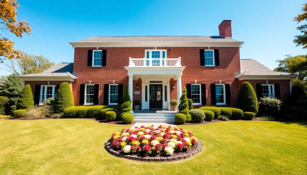 Showcasing the Milton Colonial Addition Renovation with elegant colonial architecture and manicured garden.