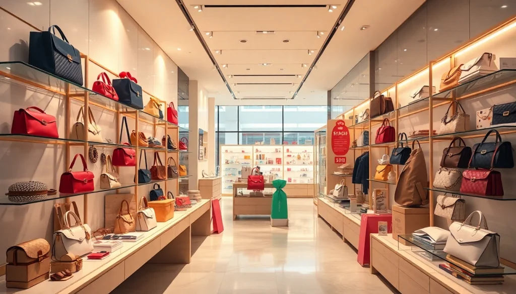 레플리카쇼핑몰에서 스타일리시한 복제품들이 진열된 현대적인 쇼핑 환경을 보여줍니다.