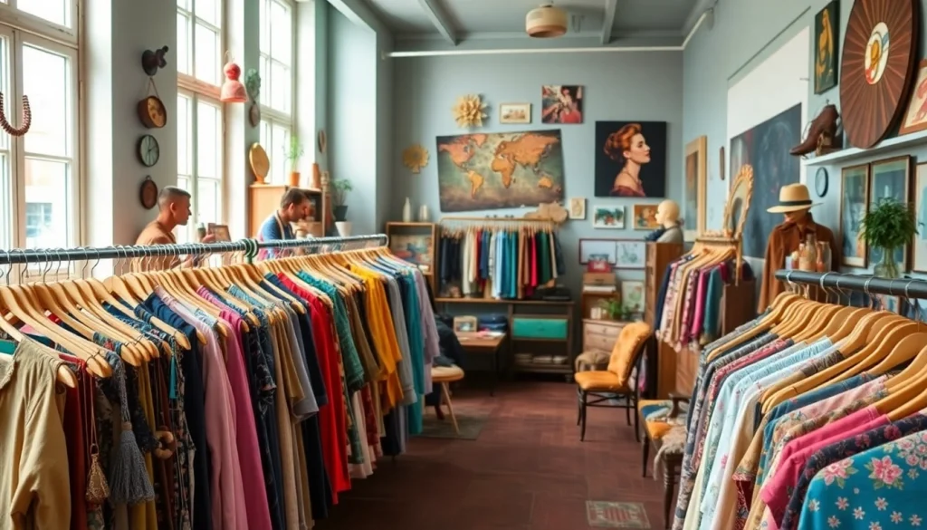 Explore the best vintage shops in Copenhagen with unique decor and vibrant vintage clothing.