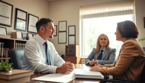 Greenville Personal Injury Lawyers advising clients in a professional office setting.