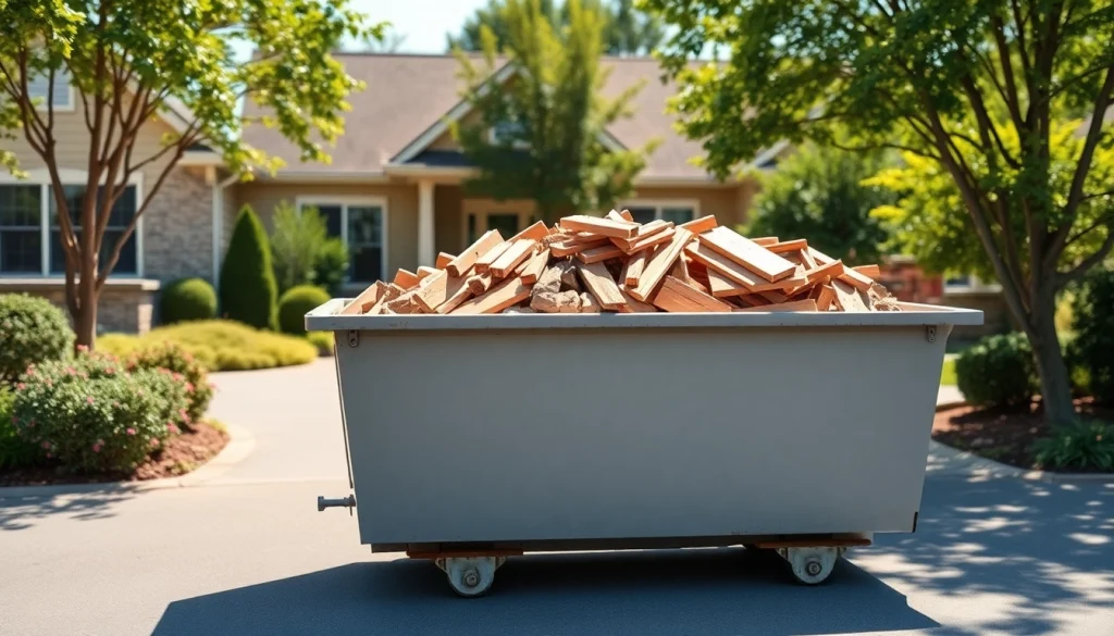 Efficient residential bin rental for seamless waste disposal in a clean neighborhood.