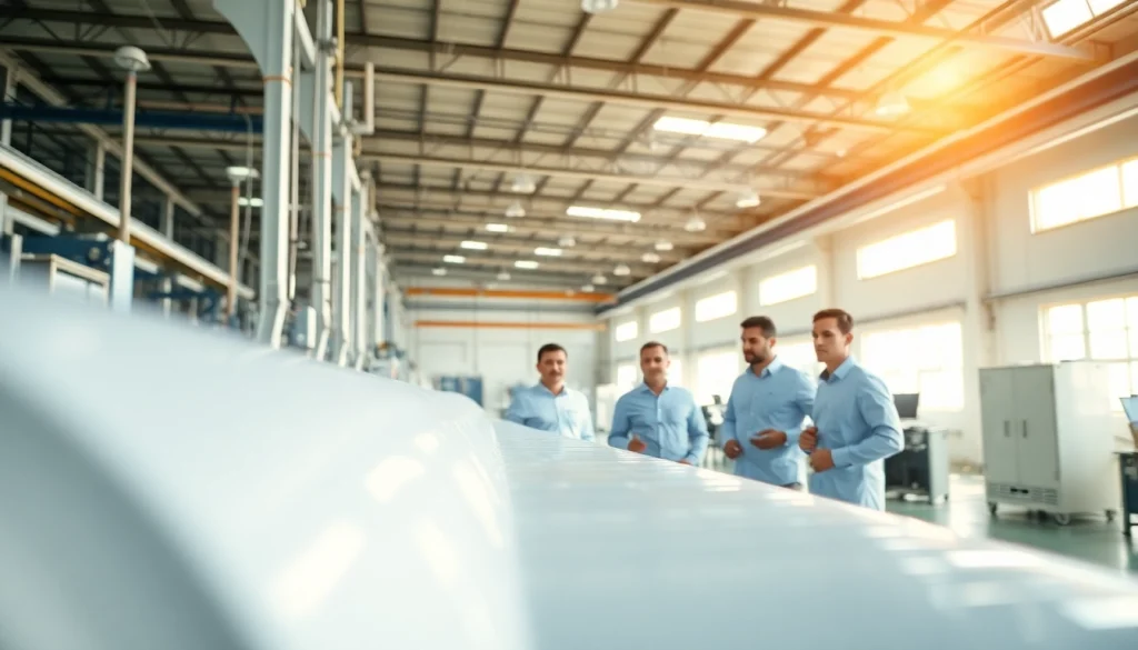 Inspecting production at a GRP Manufacturer, showcasing teamwork and advanced technology.