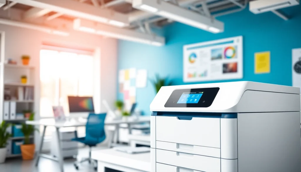 Explore quality printers edmonton alberta in a vibrant office environment.