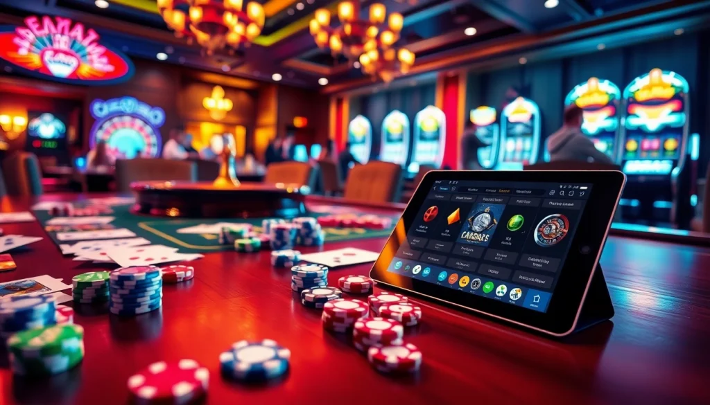 Engaging scene of casino players enjoying 888 new gaming experience at a vibrant table.