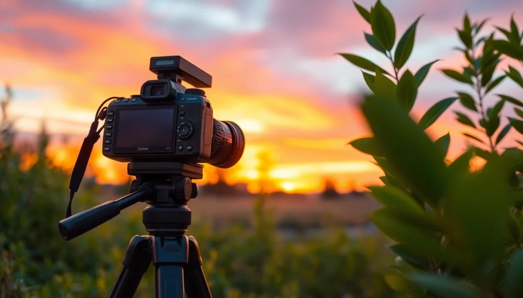 Capture stunning landscapes with a photography company edmonton at sunset.