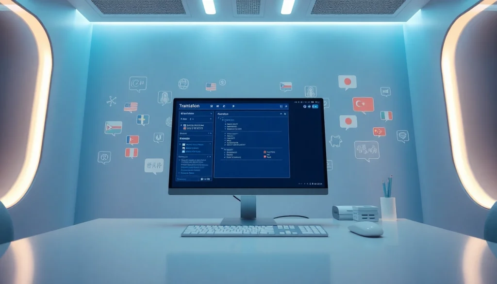 Explore the innovative features of 有道翻译 in a modern digital workspace.